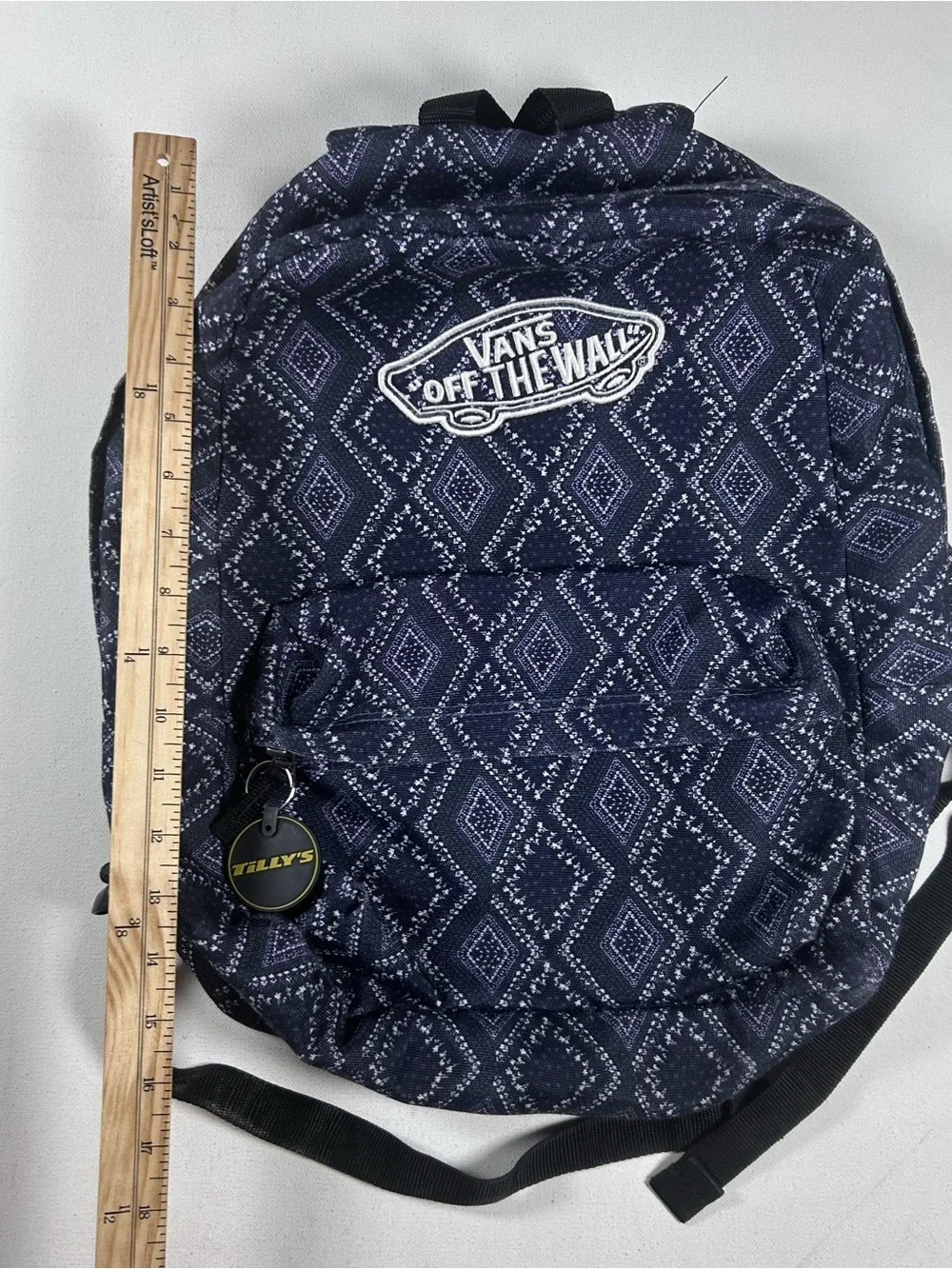 Vans Off The Wall Realm Geometric Diamond Knit Medium Sized Backpack